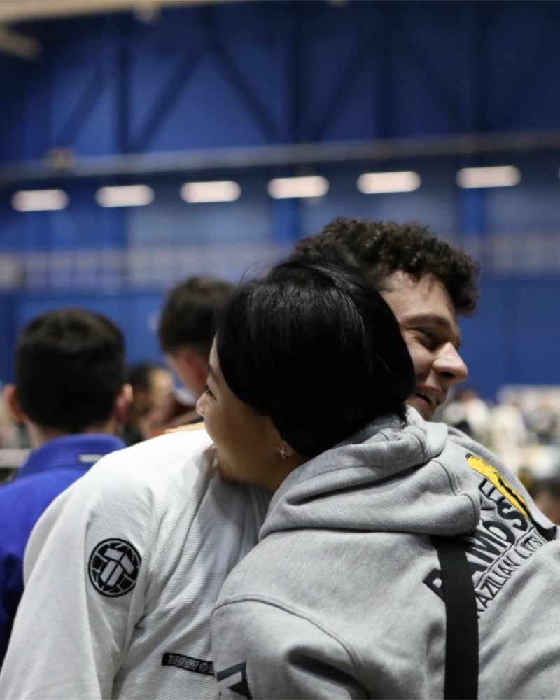 Team-mates at a competition in Dublin