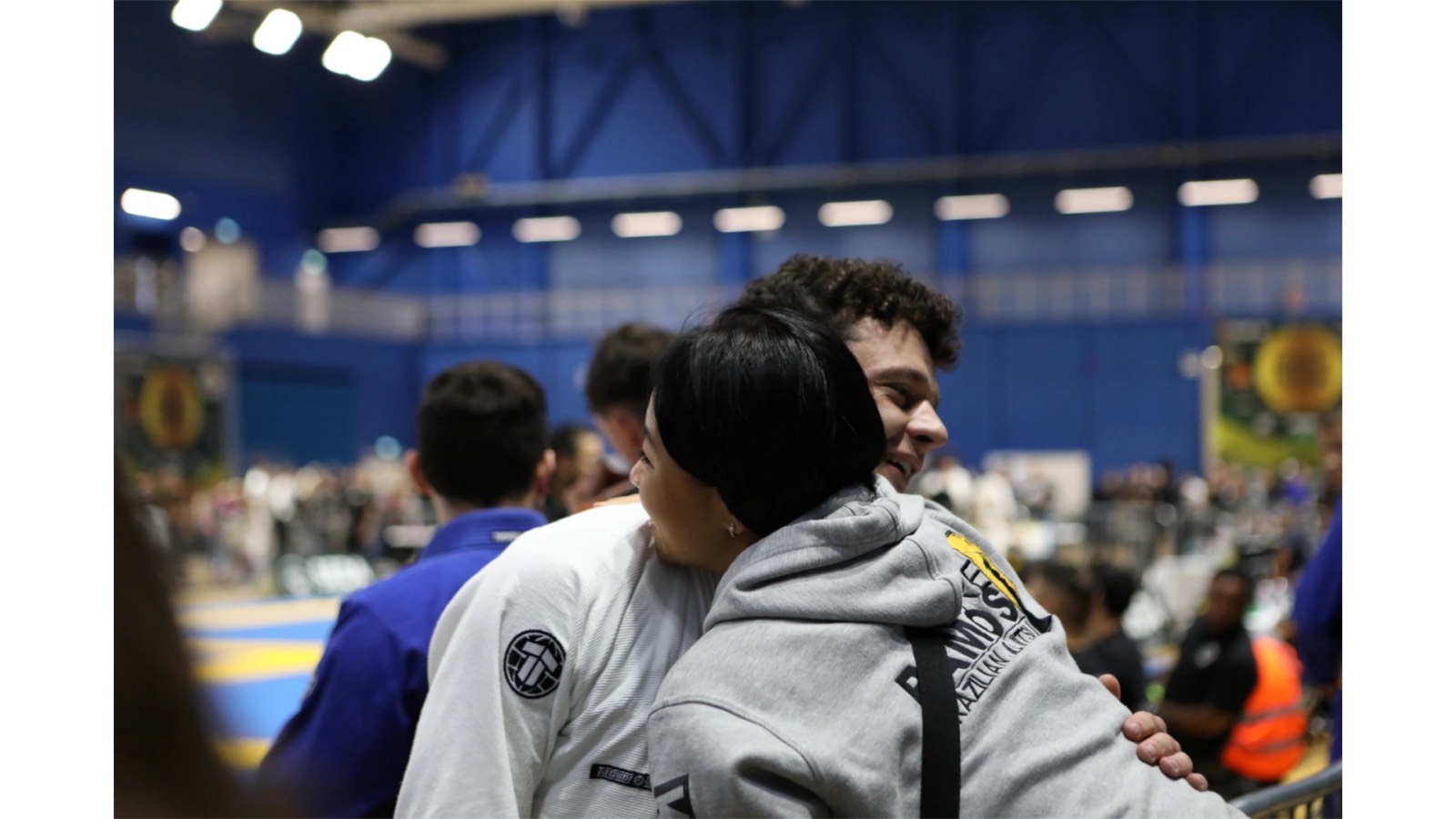Brazier students supporting each other at a competition